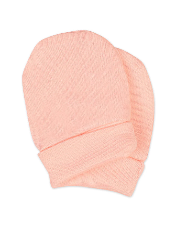 Newborn Girls Mittens Pack of 2 Bambies Peach Floral at Zubaidas Online Pakistan