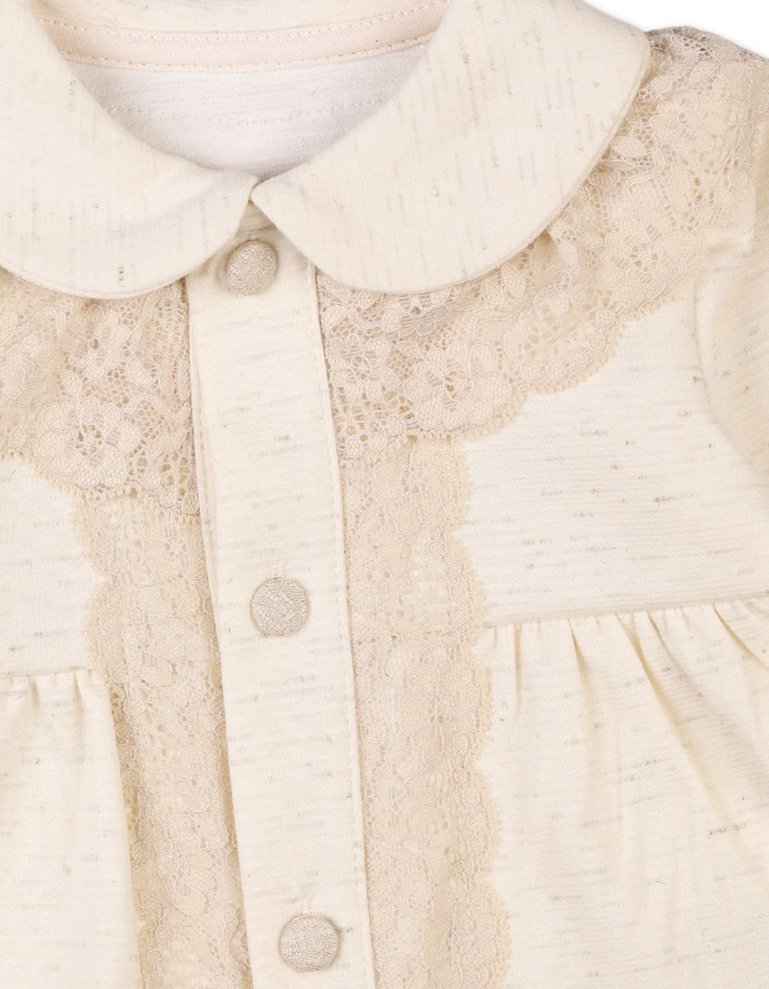 Newborn Girls Suit Beige Premium Turkish Collection at Zubaidas Official Pakistan