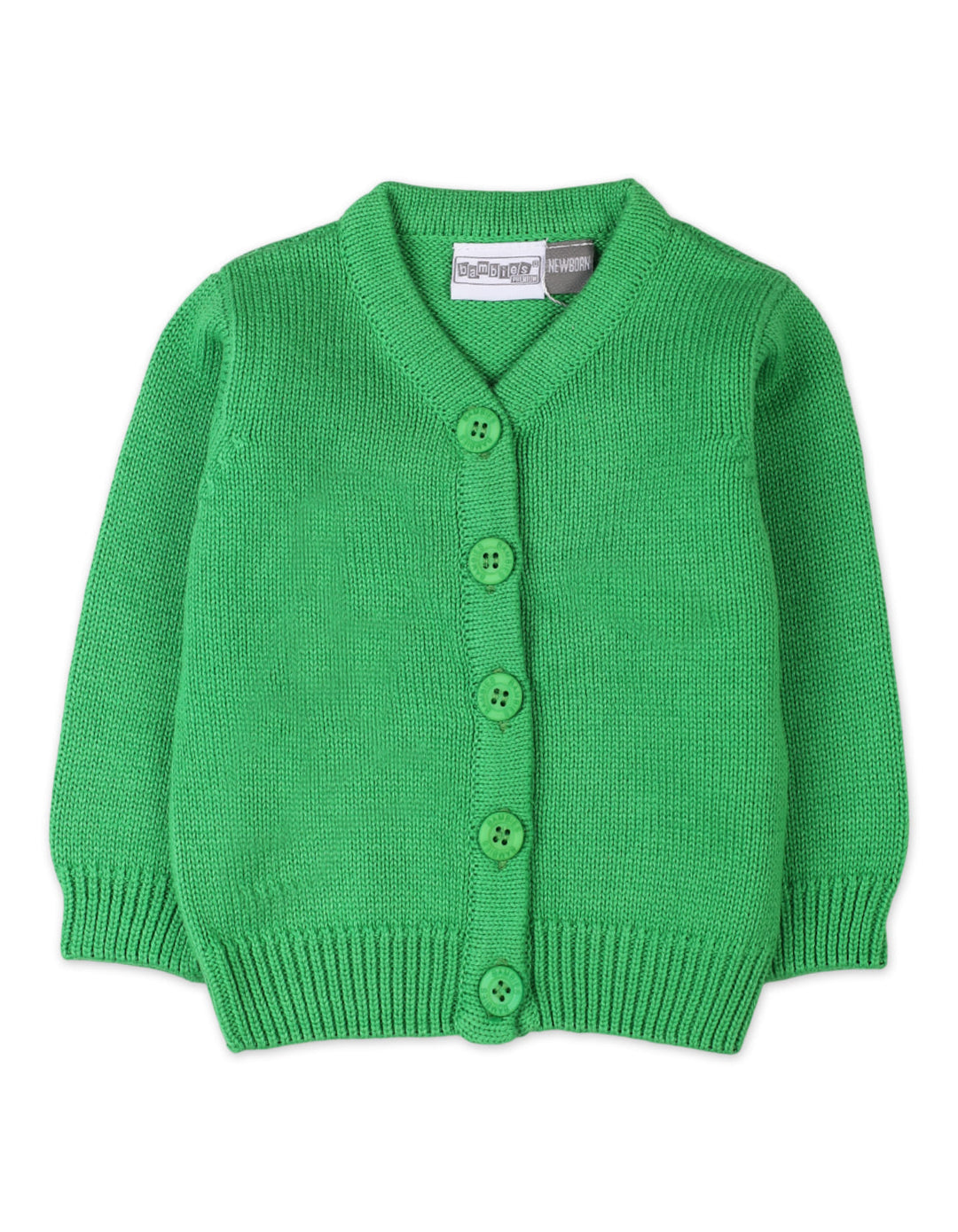 Newborn Girls Winter Cardigan Sweaters Bambies Knitted Green at Zubaidas