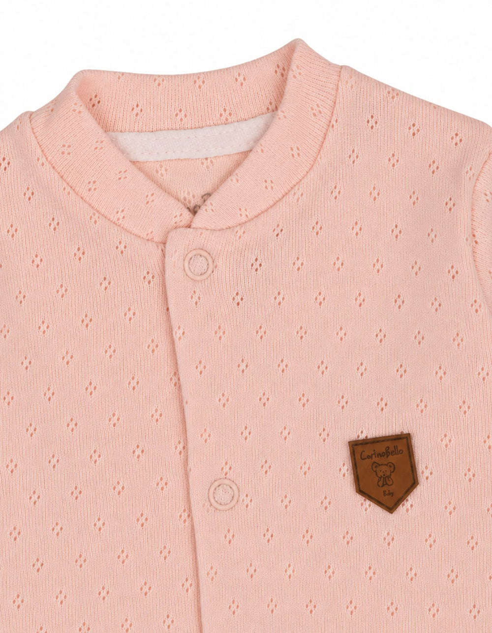 Newborn Girls Winter Romper with Cap Peach at Zubaidas Official Pakistan
