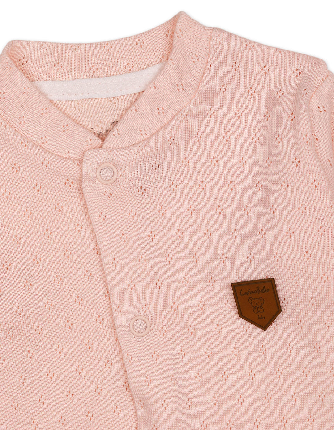 Newborn Girls Winter Romper with Cap Pink at Zubaidas Official Pakistan