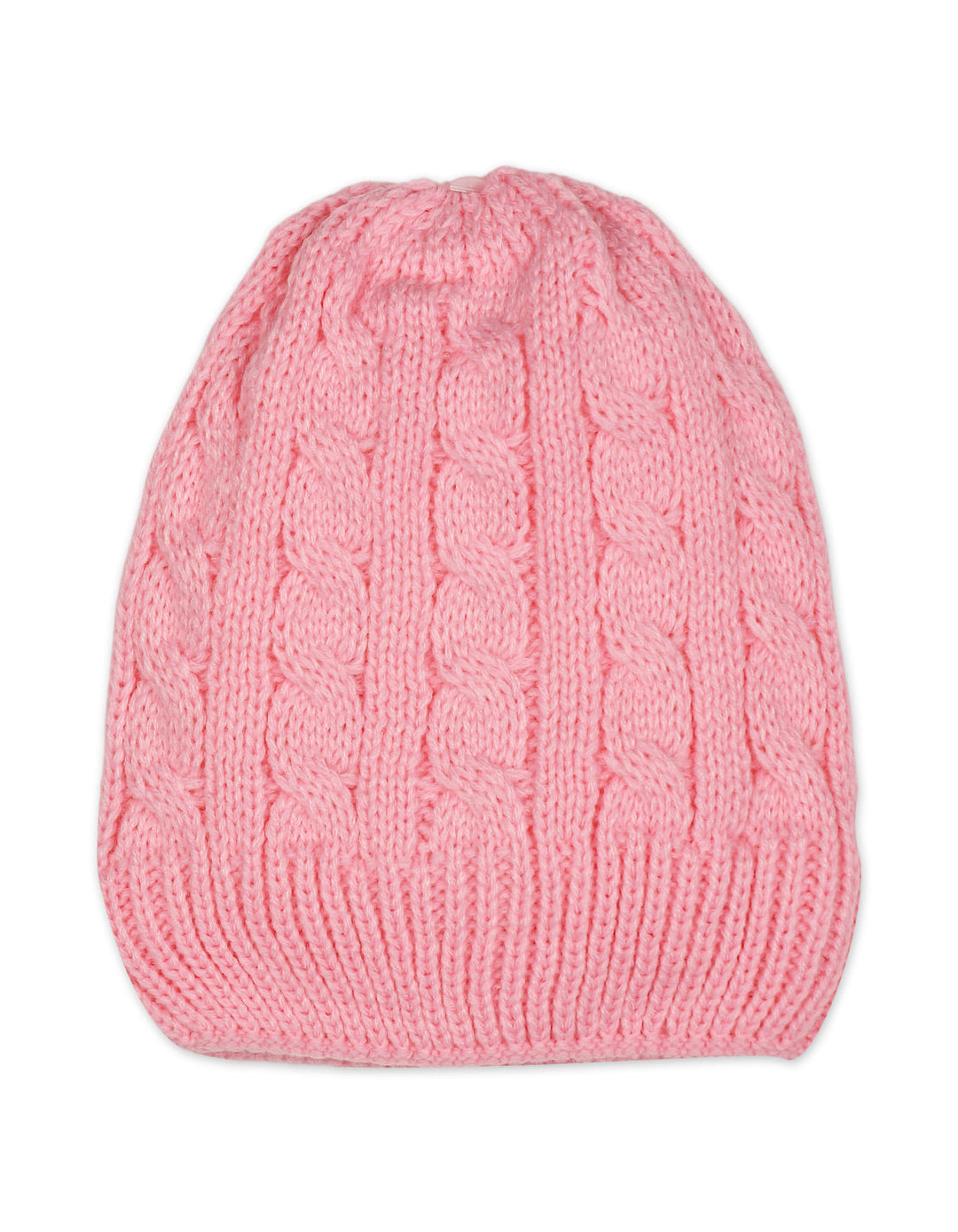 Newborn Girls Woolen Caps Pack of 3 Cable Knit Pattern at Zubaidas Official Pakistan