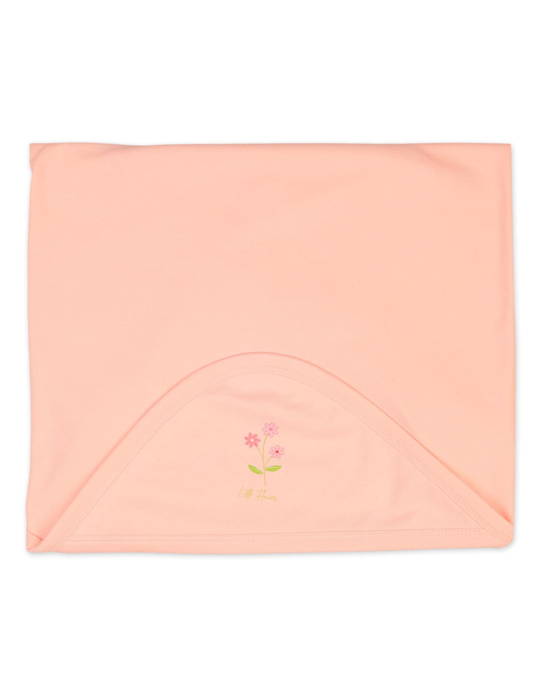 Newborn Girls Wrapping Sheet Bambies Peach Floral at Zubaidas Online Pakistan