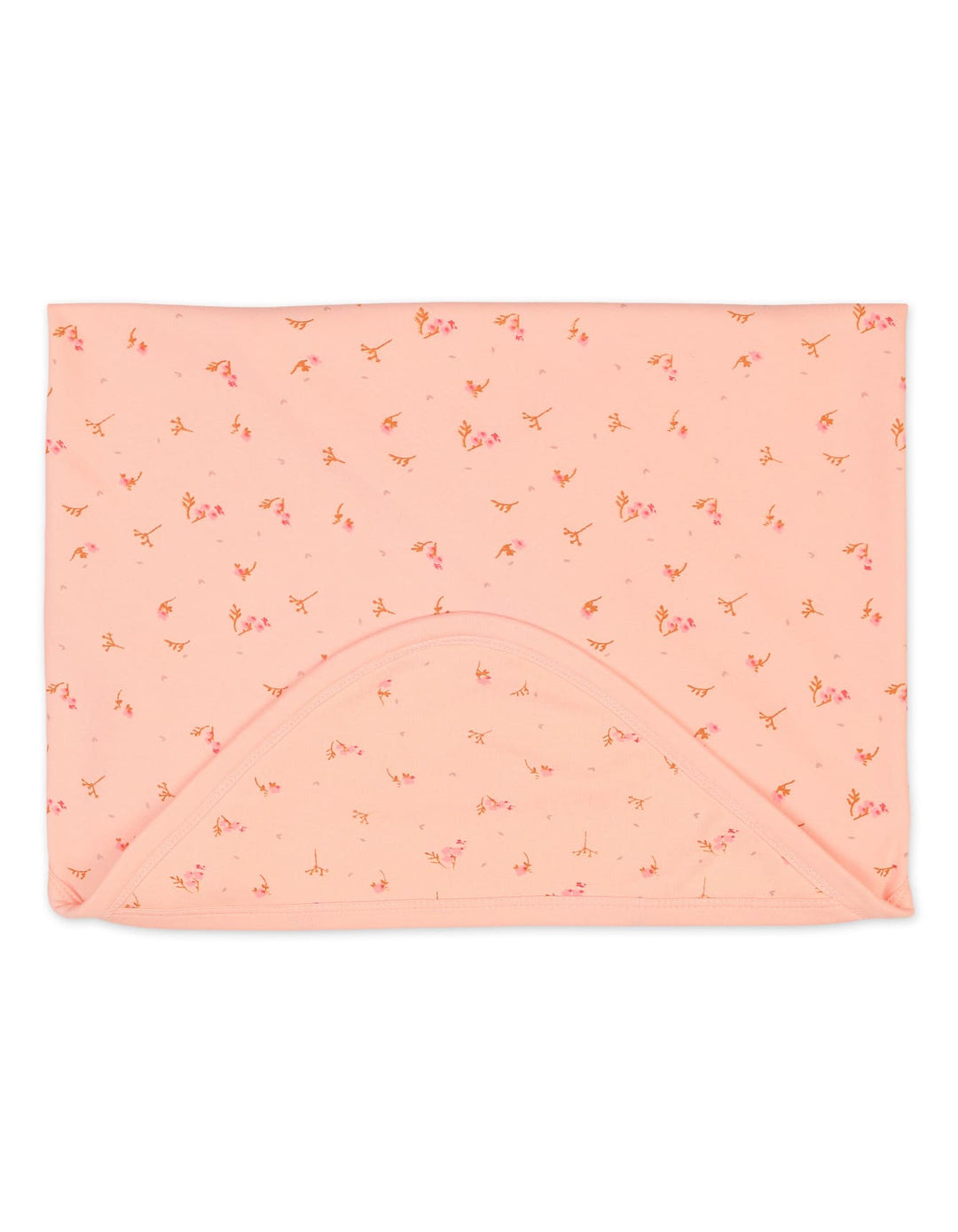 Newborn Girls Wrapping Sheet Bambies Peach Floral Printed Peach at Zubaidas Official Pakistan