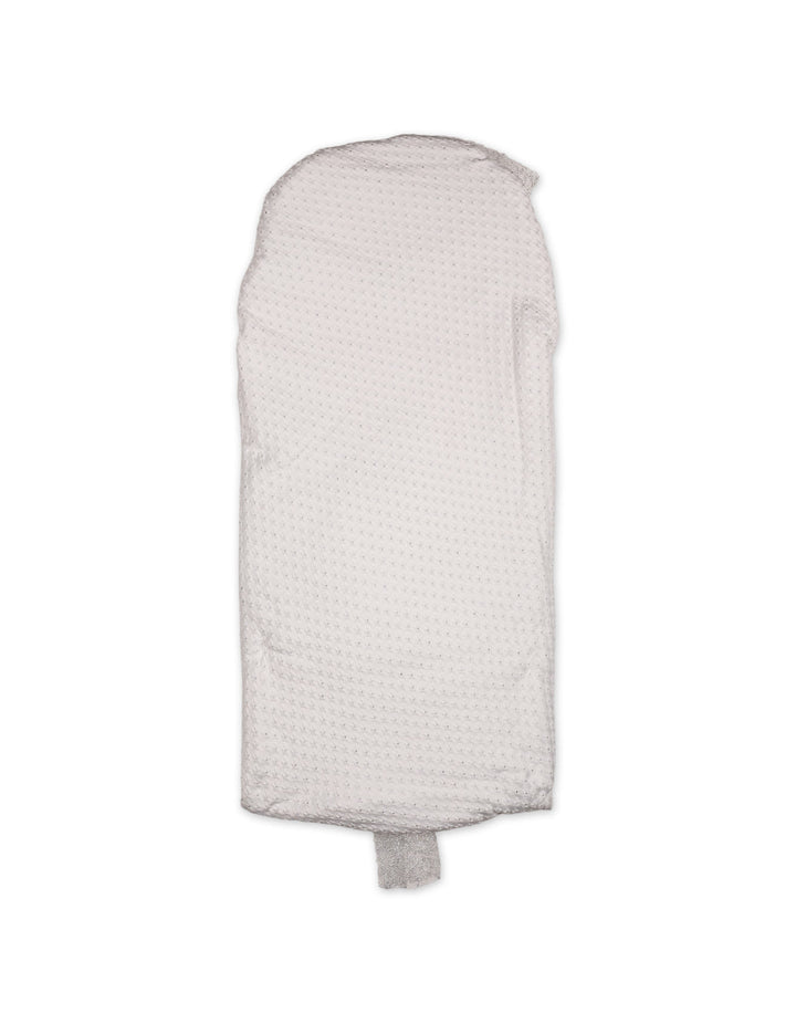 Newborn Hooded Carry Nest Grey Bows White at Zubaidas Best Online Baby Kids and Moms in Pakistan