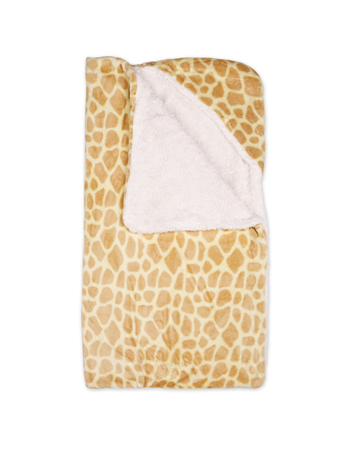Newborn Hooded Swaddle Blanket Giraffe Print Yellow and White at Zubaidas Online Pakistan