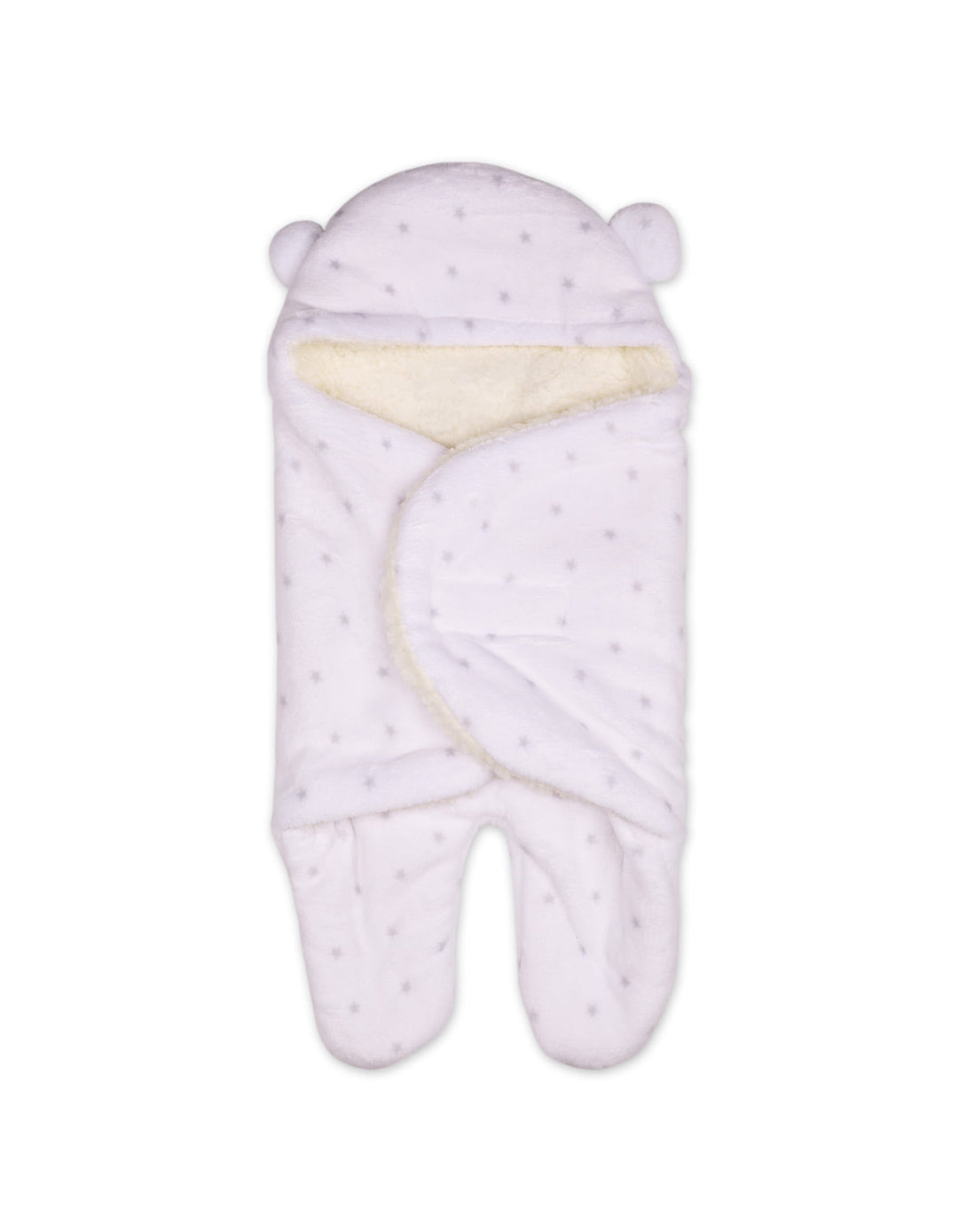 Newborn Hooded Swaddle Star Grey and White at Zubaidas Official Pakistan