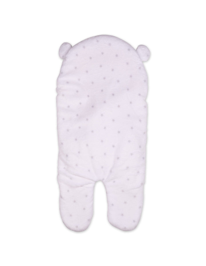Newborn Hooded Swaddle Star Grey and White at Zubaidas Online Pakistan