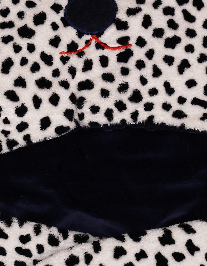 Newborn Hooded Swaddle Wrap Dog Black and White at Zubaidas Official Pakistan