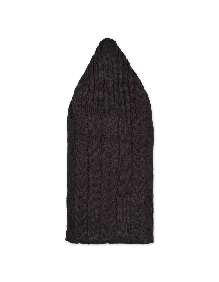 Newborn Hooded Woolen Carry Nest Cable Knit Pattern Black at Zubaidas Online Pakistan