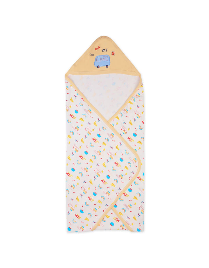 Newborn Hooded Wrapping Sheet Beige at Zubaidas
