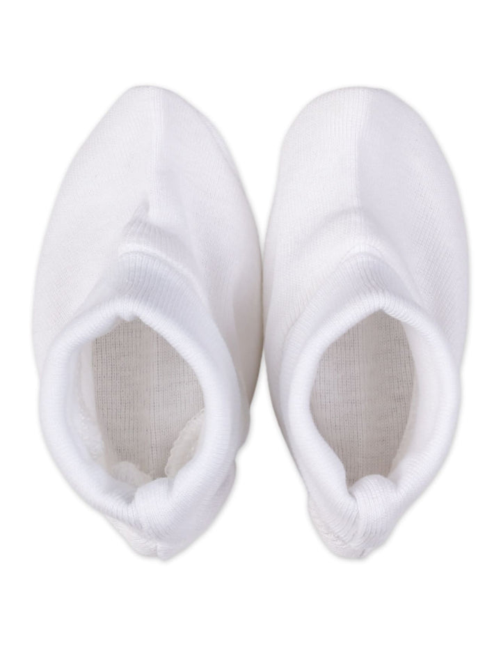Newborn Pack of 2 Booties Bambies Plain White at Zubaidas Official Pakistan