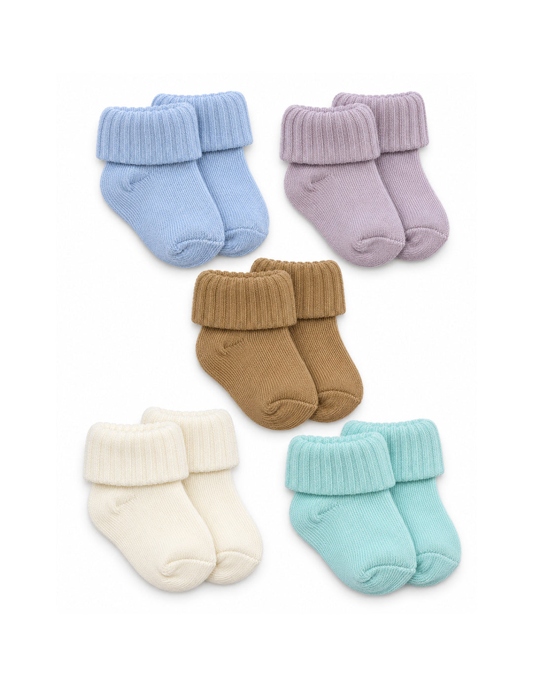 Newborn Pack of 5 Socks at Zubaidas