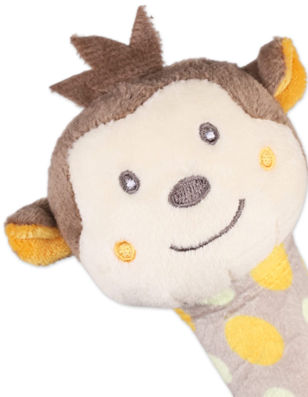 Newborn Plush Rattle Toy Monkey Beige at Zubaidas Pakistan