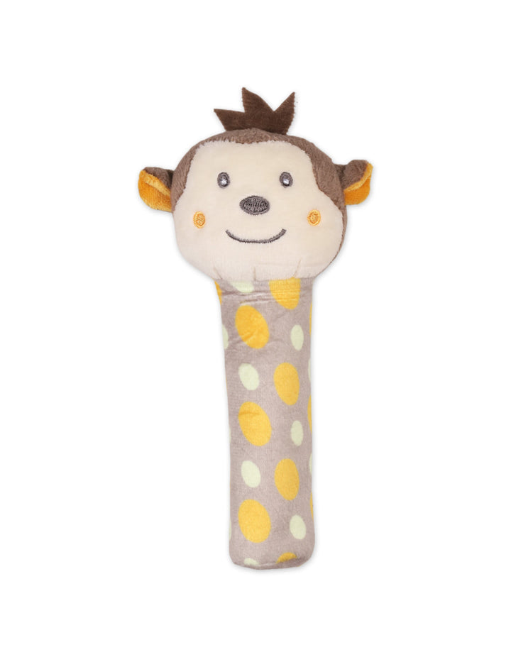 Newborn Plush Rattle Toy Monkey Beige at Zubaidas