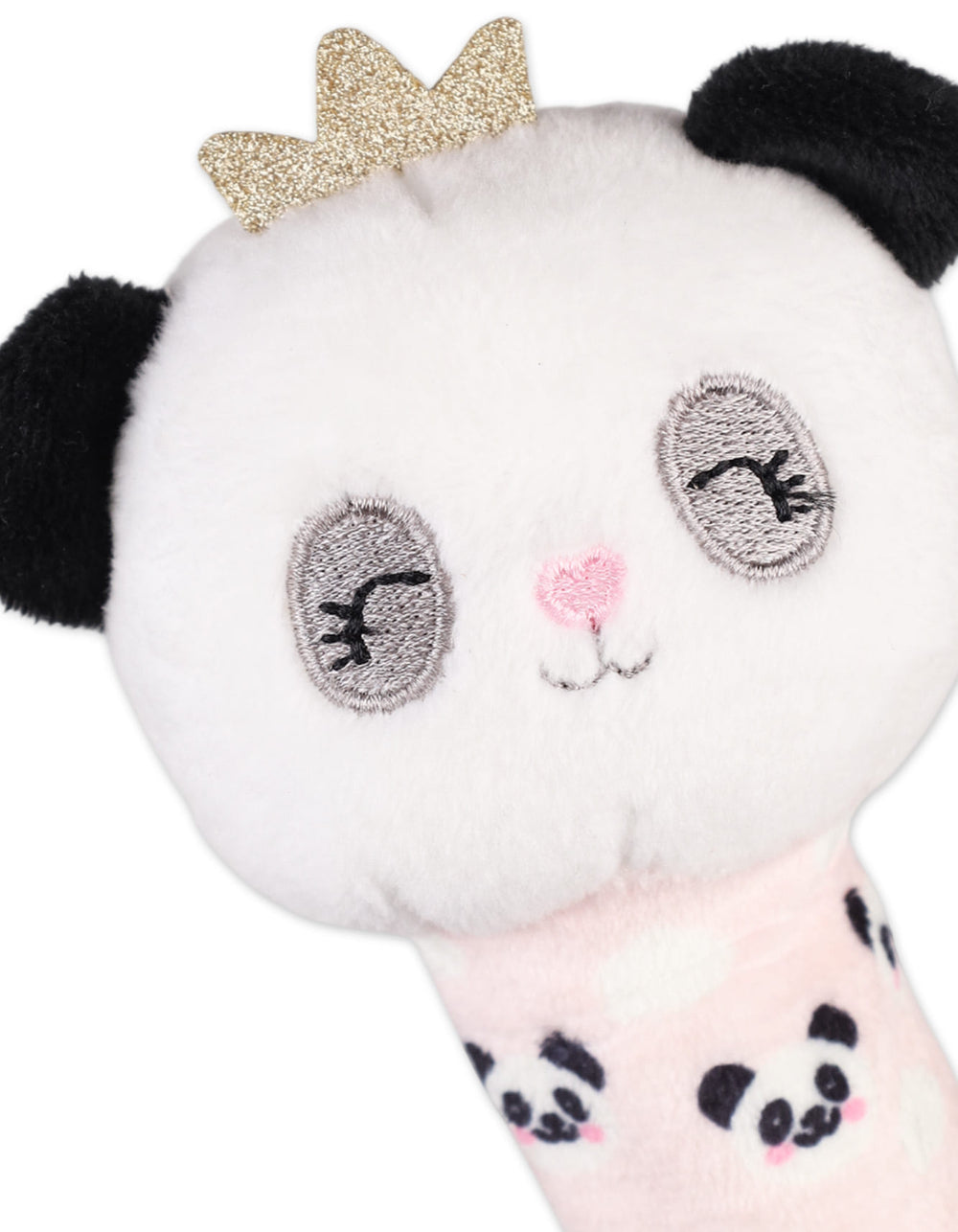 Newborn Plush Rattle Toy Panda White at Zubaidas Pakistan