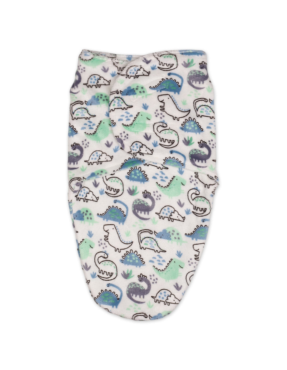 Newborn Plush Swaddle Wrap with Velcro Closure Dinosaur at Zubaidas Official Pakistan