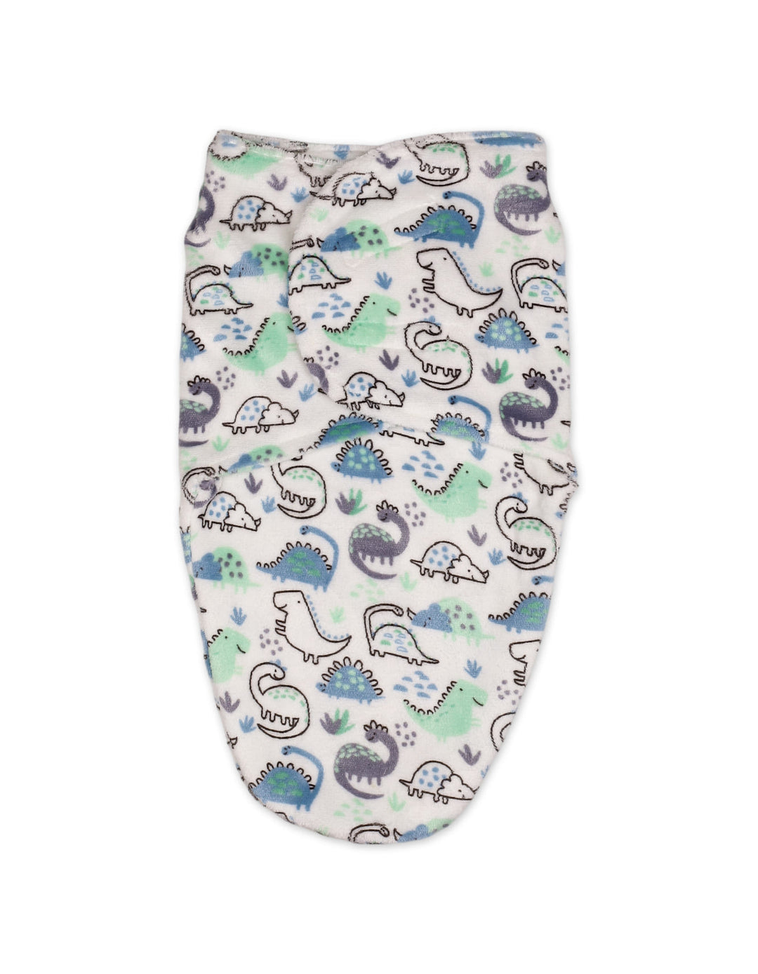 Newborn Plush Swaddle Wrap with Velcro Closure Dinosaur at Zubaidas Official Pakistan