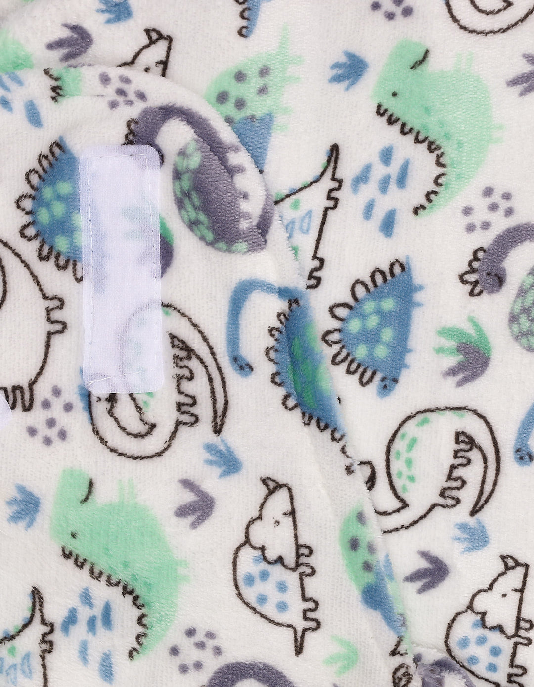 Newborn Plush Swaddle Wrap with Velcro Closure Dinosaur at Zubaidas Online Pakistan