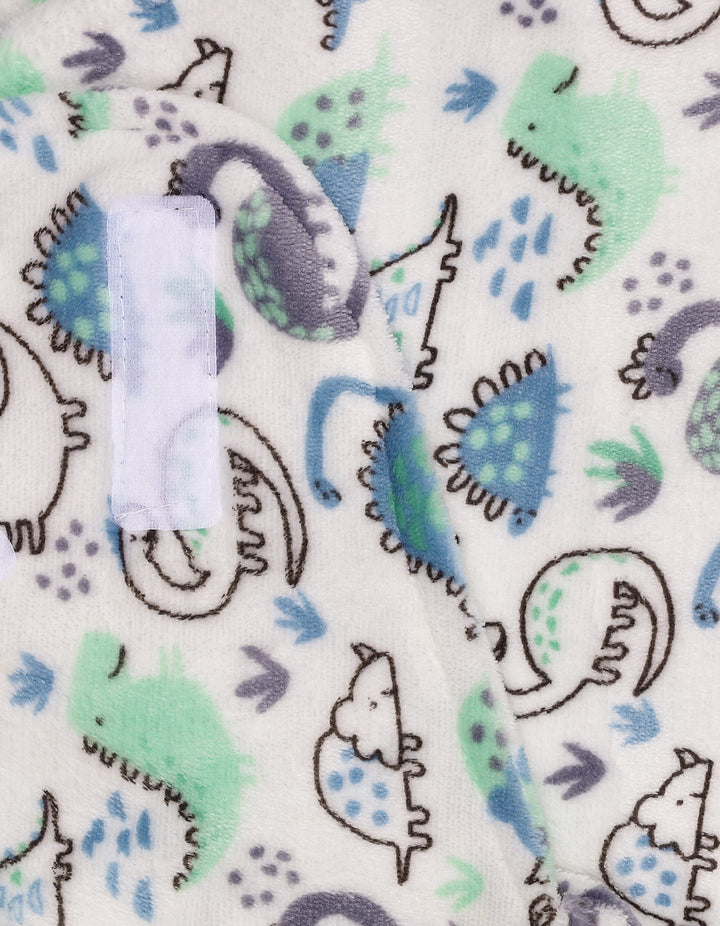 Newborn Plush Swaddle Wrap with Velcro Closure Dinosaur at Zubaidas Online Pakistan