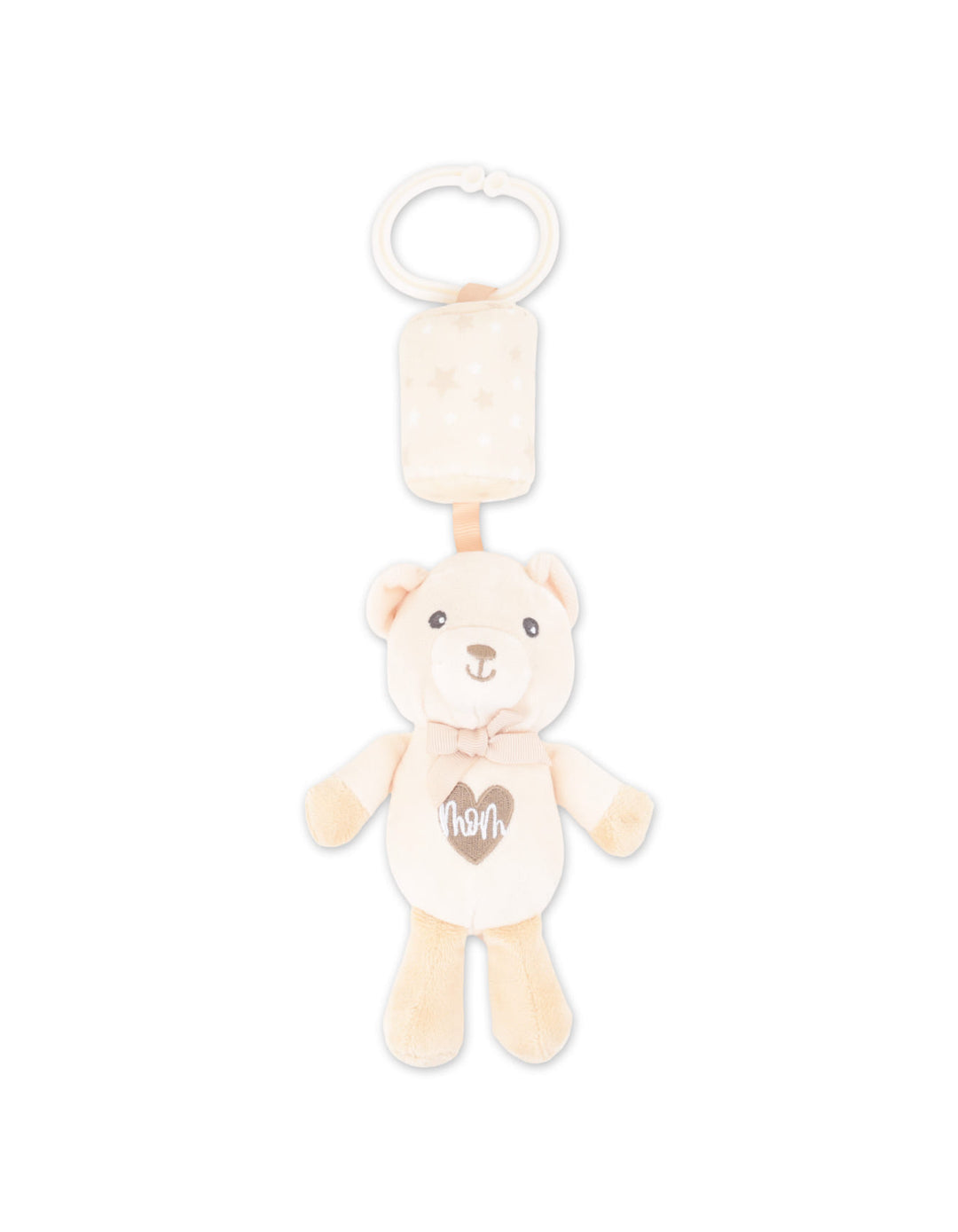 Newborn Plush Toy with Hanging Ring Bear Beige at Zubaidas