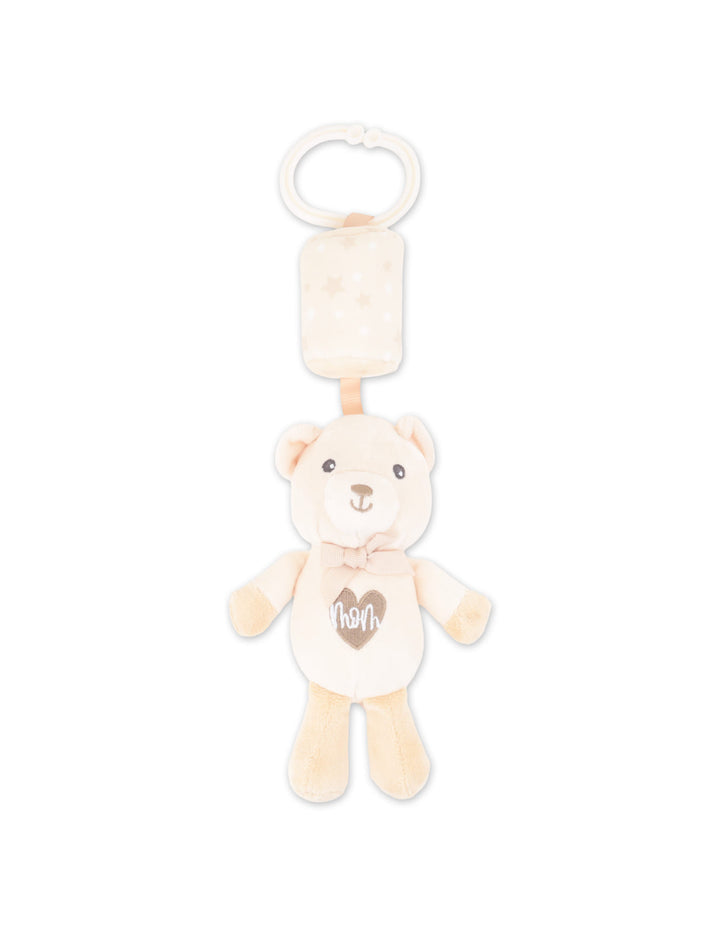 Newborn Plush Toy with Hanging Ring Bear Beige at Zubaidas
