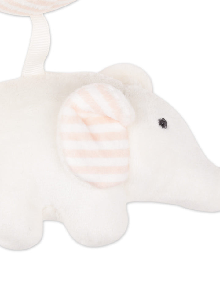 Newborn Plush Toy with Hanging Ring Elephant Beige at Zubaidas Official Pakistan