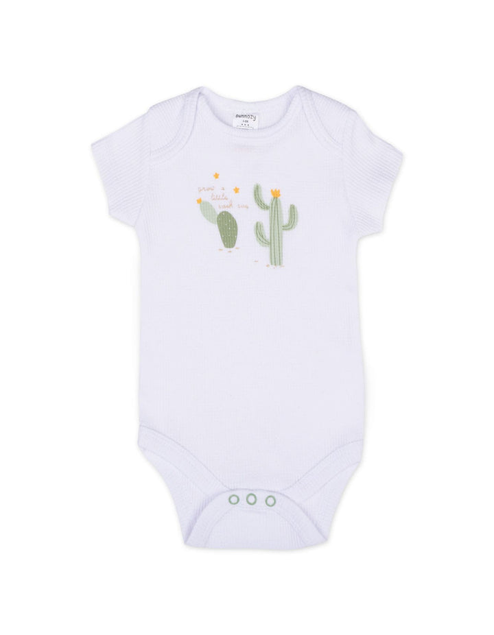 Newborn Short Sleeve Bodysuits Cactus Pack of 3 at Zubaidas Best Online Baby and Kids Store in Pakistan