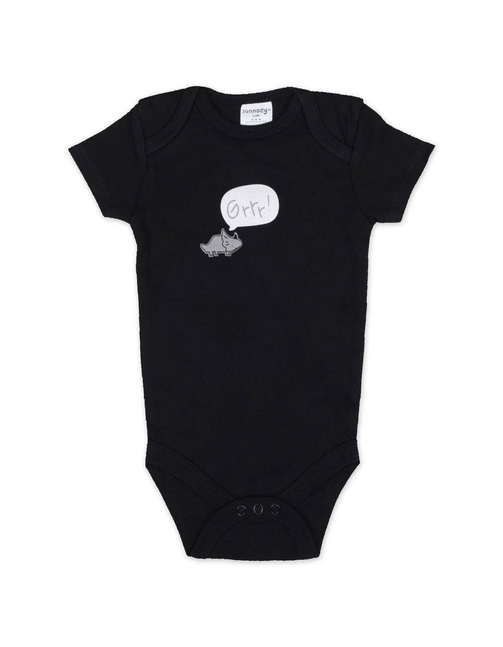 Newborn Short Sleeve Bodysuits Pack of 3 Dinosaur Graphic and Stripes at Zubaidas Official Pakistan