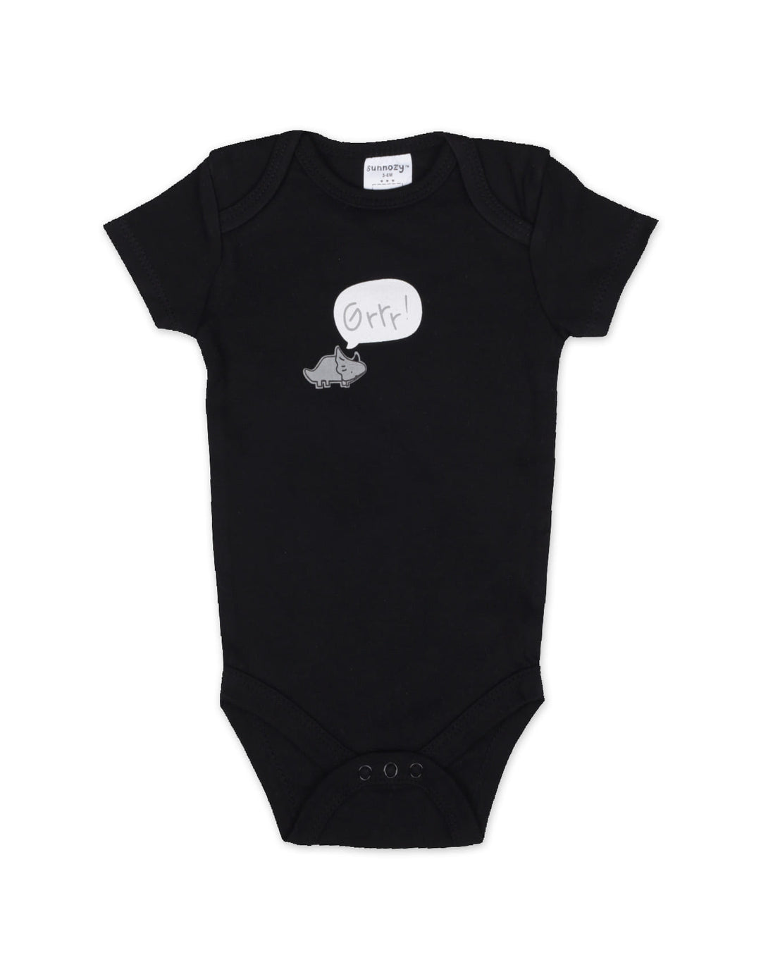 Newborn Short Sleeve Bodysuits Pack of 3 Dinosaur Graphic and Stripes at Zubaidas Official Pakistan