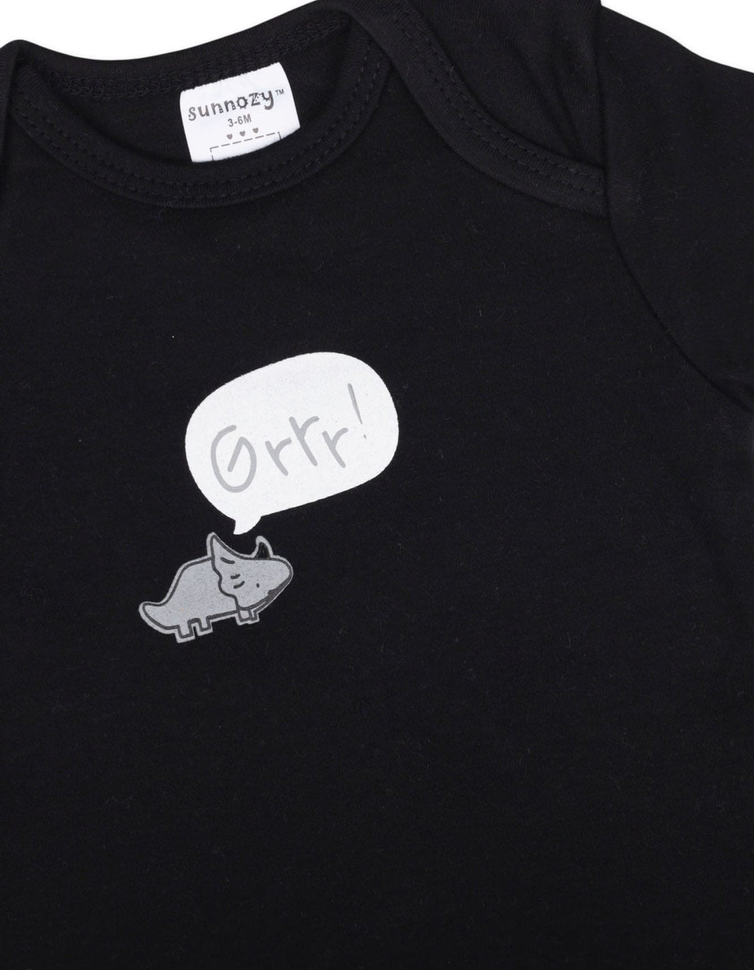 Newborn Short Sleeve Bodysuits Pack of 3 Dinosaur Graphic and Stripes at Zubaidas Online Pakistan