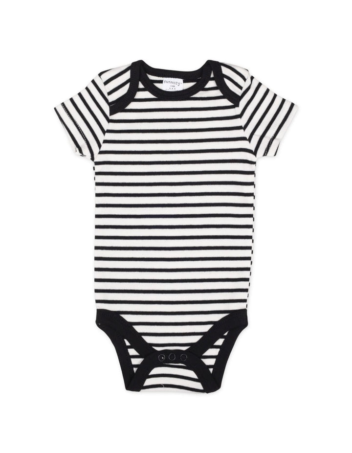 Newborn Short Sleeve Bodysuits Pack of 3 Dinosaur Graphic and Stripes at Zubaidas Number 1 Baby and Kids Store in Pakistan