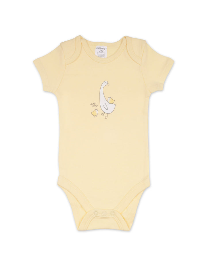 Newborn Short Sleeve Bodysuits Pack of 3 Hello World at Zubaidas Official Pakistan
