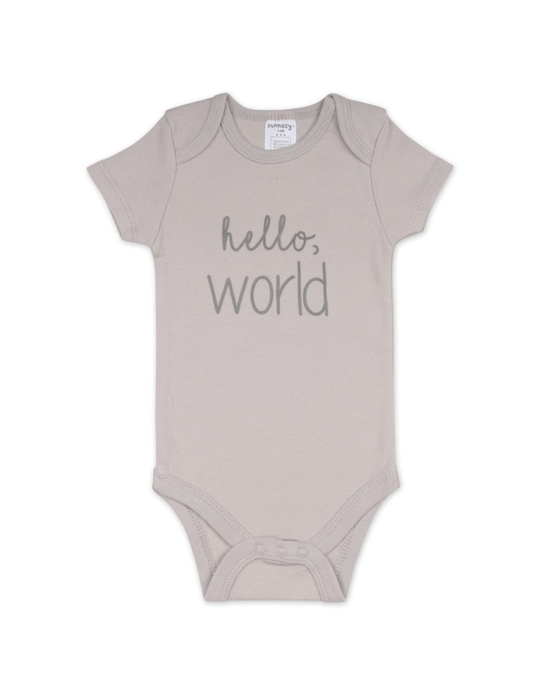 Newborn Short Sleeve Bodysuits Pack of 3 Hello World at Zubaidas Number 1 Baby and Kids Store in Pakistan