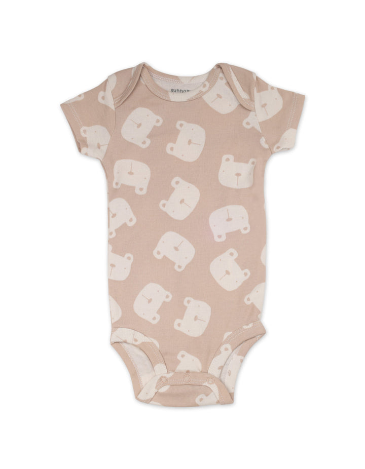 Newborn Short Sleeve Bodysuits Pack of 5 Cool Like Mom Bear Theme at Zubaidas Best Online Baby and Kids Store in Pakistan