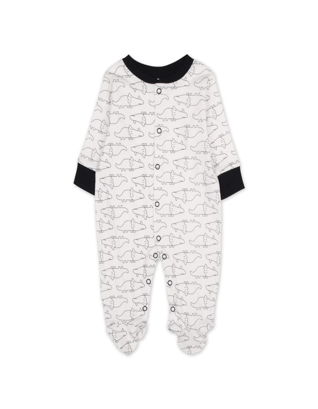 Newborn Sleepsuit Pack of 3 Dino Black at Zubaidas Best Online Baby and Kids Shop in Pakistan