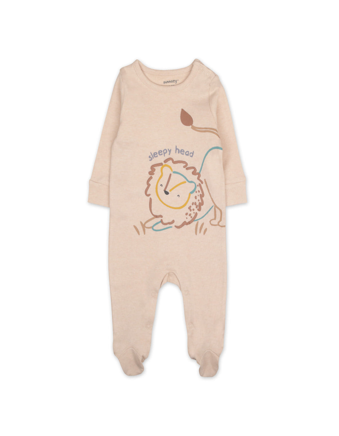 Newborn Sleepsuit Pack of 3 Lion Beige at Zubaidas Official Pakistan