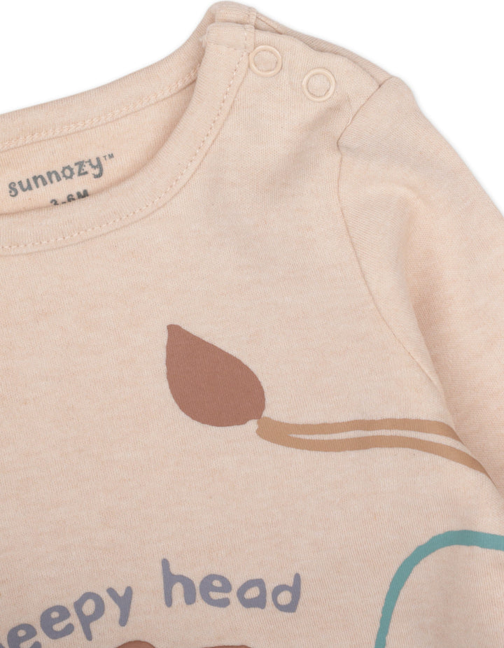 Newborn Sleepsuit Pack of 3 Lion Beige at Zubaidas Online Pakistan