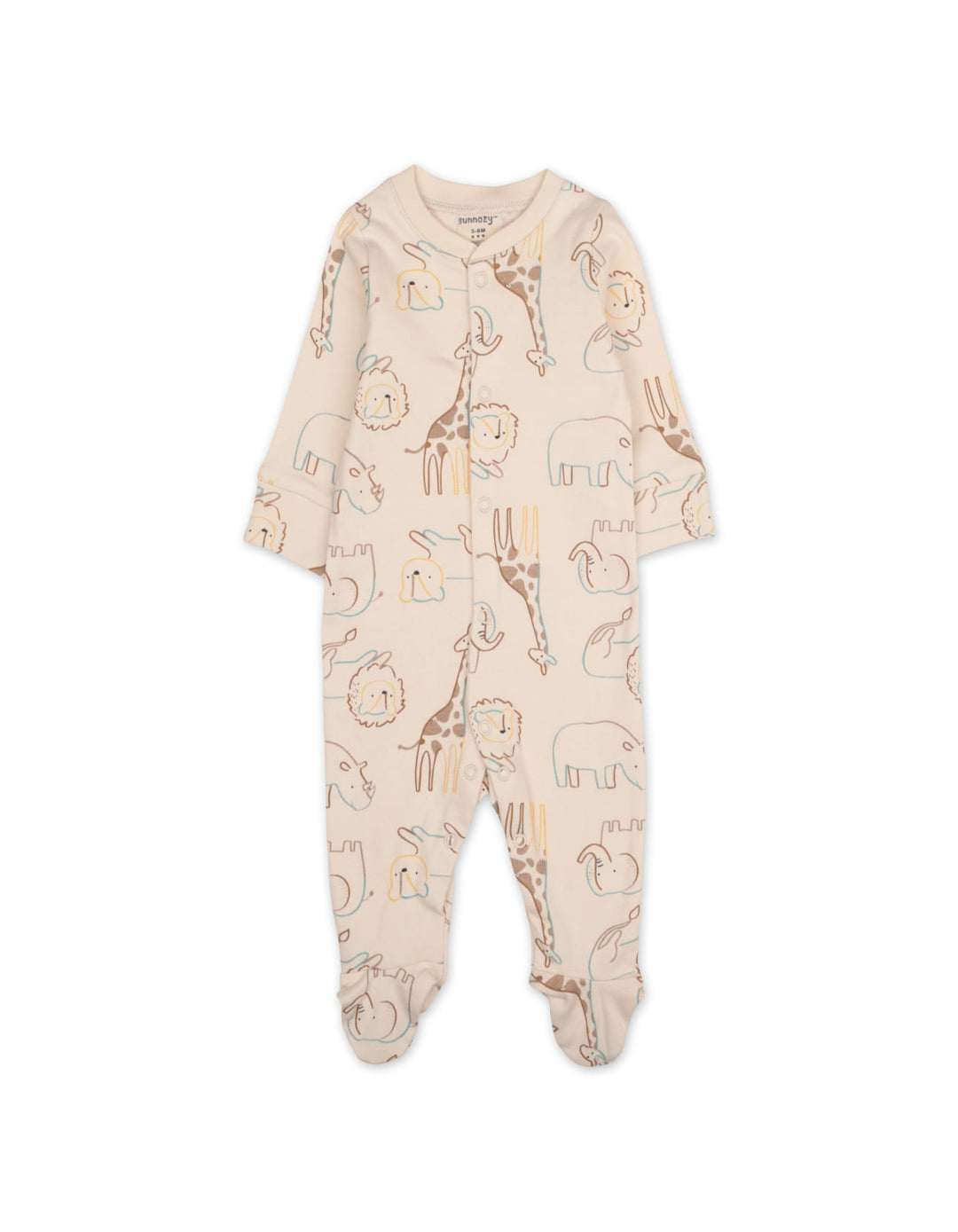 Newborn Sleepsuit Pack of 3 Lion Beige at Zubaidas Best Online Baby and Kids Store in Pakistan