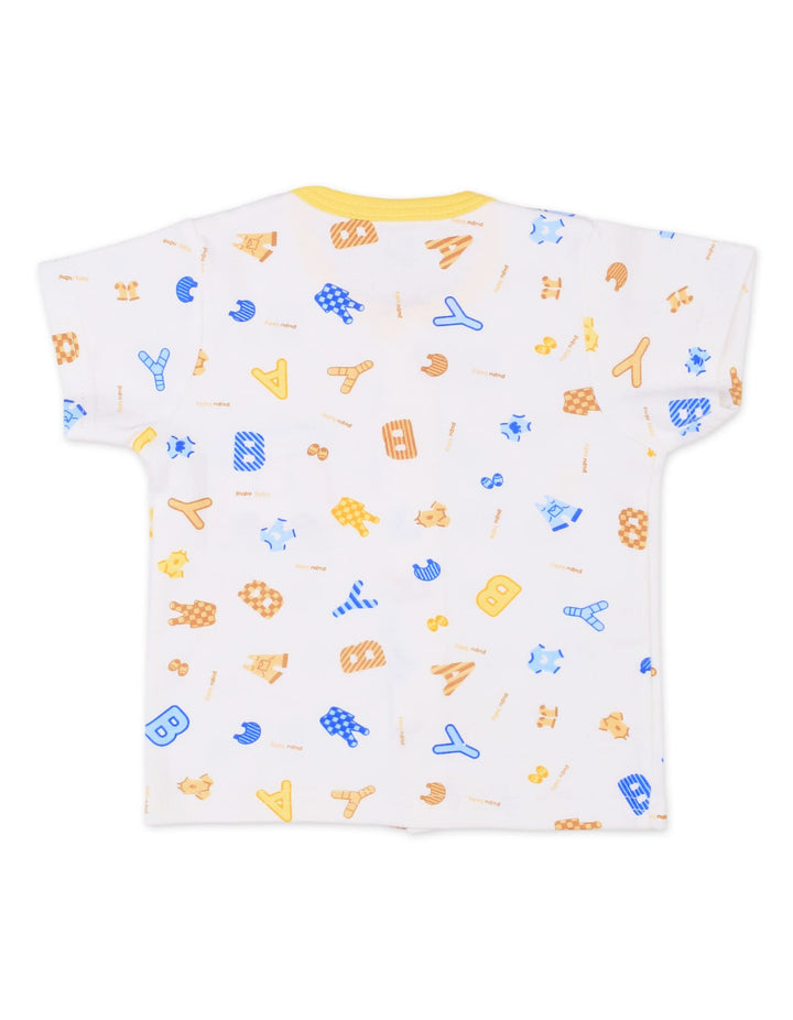 Newborn Summer Co Ord Set Van Yellow at Zubaidas Best Online Baby Shop in Pakistan