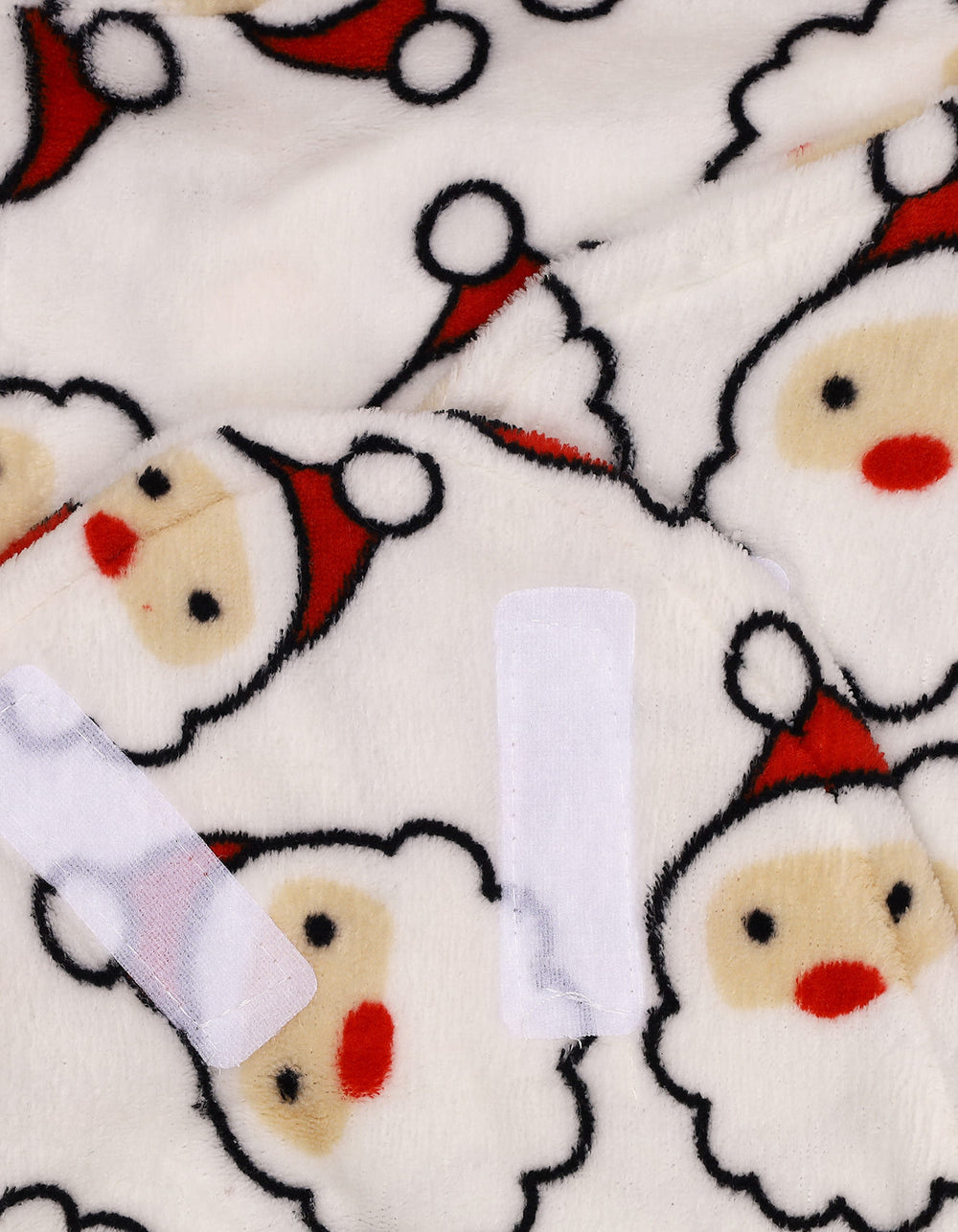 Newborn Swaddle Wrap with Velcro Closure Santa White and Red at Zubaidas Official Pakistan