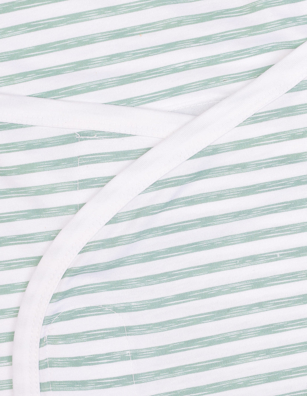 Newborn Swaddling Sheet Bambies Marine Green Stripes at Zubaidas Online Pakistan