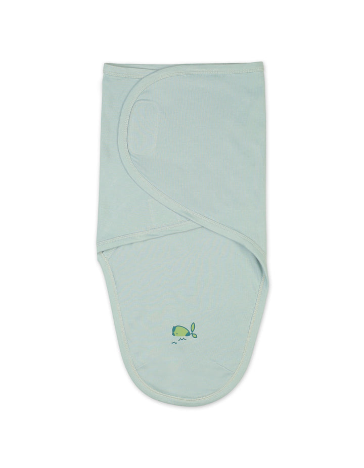 Newborn Swaddling Sheet Bambies Marine Green Whale at Zubaidas Official Pakistan