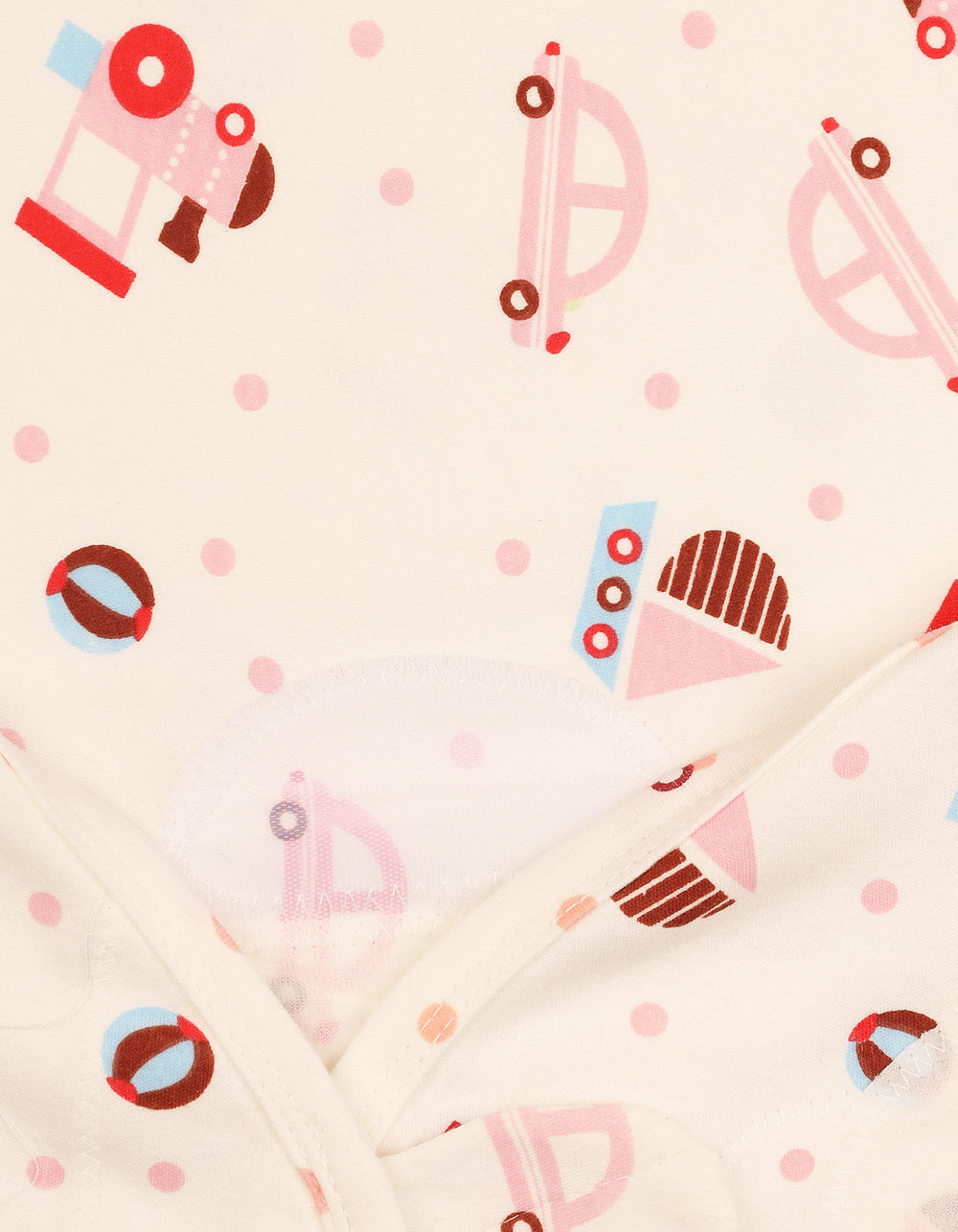 Newborn Swaddling Sheet Car and Boat Beige at Zubaidas Official Pakistan