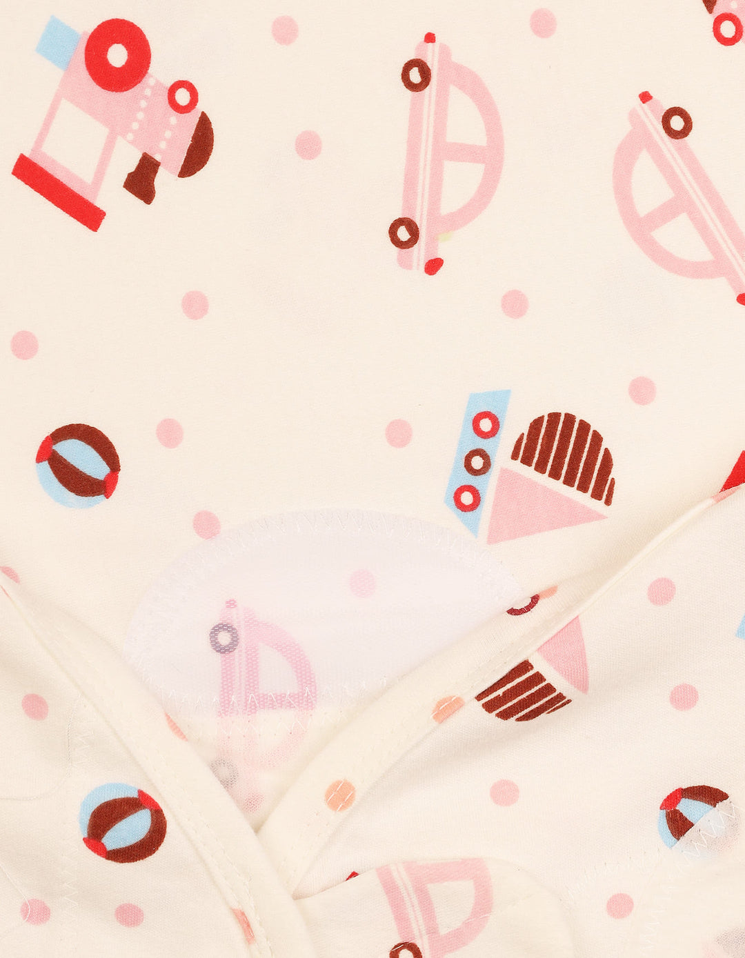 Newborn Swaddling Sheet Car and Boat Beige at Zubaidas Official Pakistan