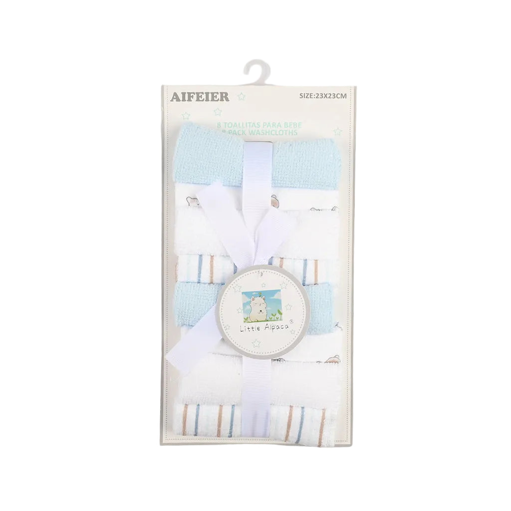 Newborn Washcloths Pack of 8 Bear Multicolor at Zubaidas
