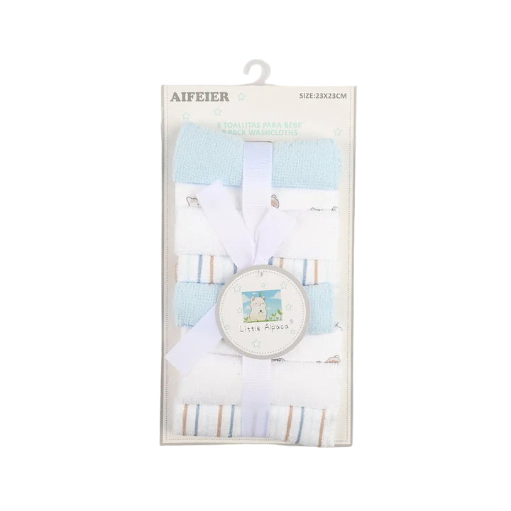 Newborn Washcloths Pack of 8 Bear Multicolor at Zubaidas