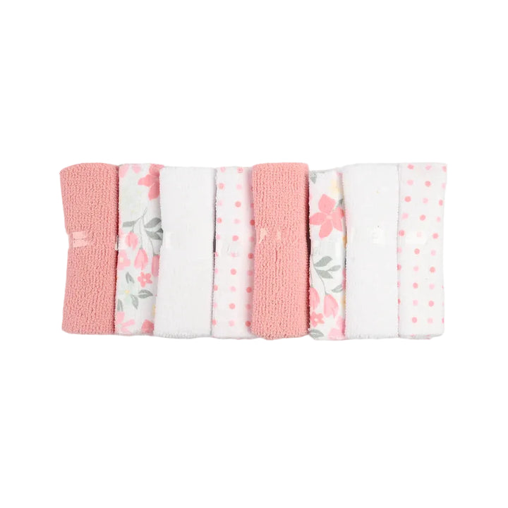 Newborn Washcloths Pack of 8 Flowers Multicolor at Zubaidas Official Pakistan