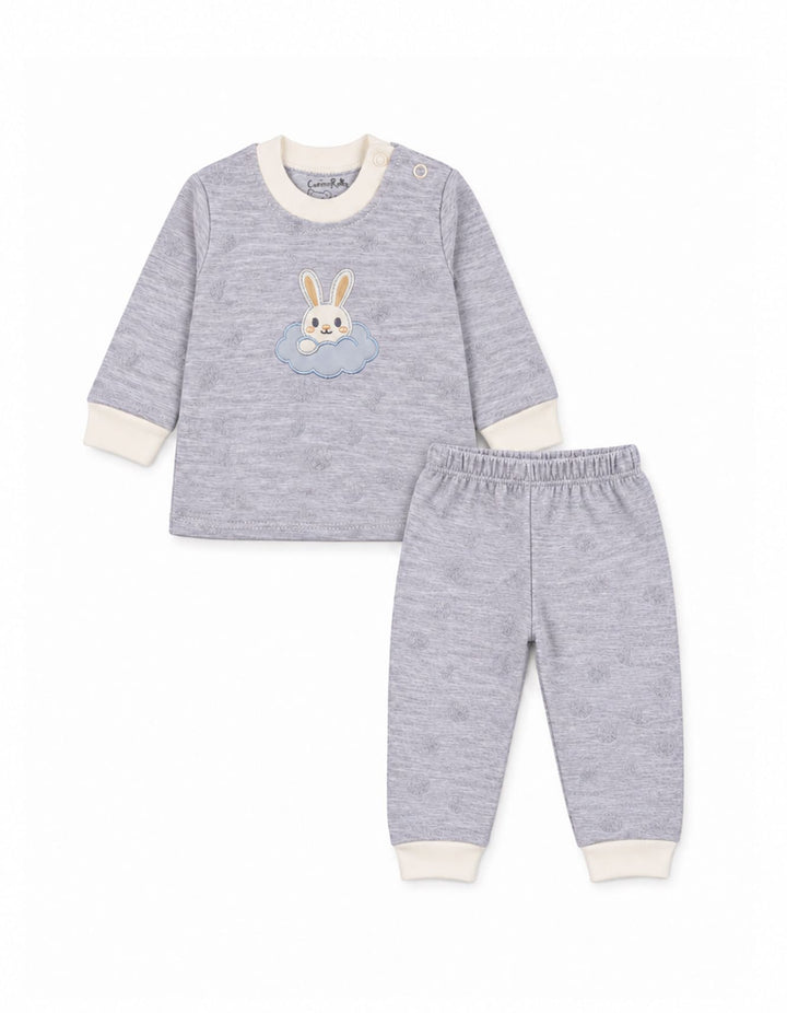 Newborn Winter 2 Piece Suit Set Bunny Grey at Zubaidas