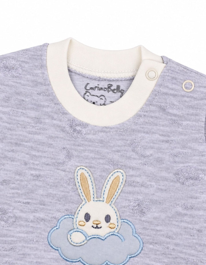 Newborn Winter 2 Piece Suit Set Bunny Grey at Zubaidas Official Pakistan